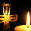Summer Study and Prayer cross and candle banner